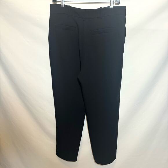 Anthropologie Sasha Button Fly Tapered Trousers Pant Black Corpcore Casual sz 6 - Picture 3 of 8